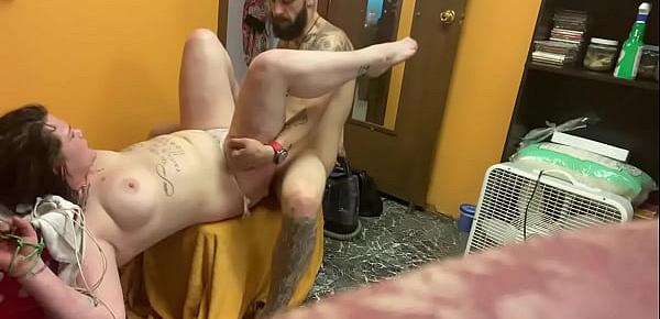  Slut gets tied up and Fucked hard